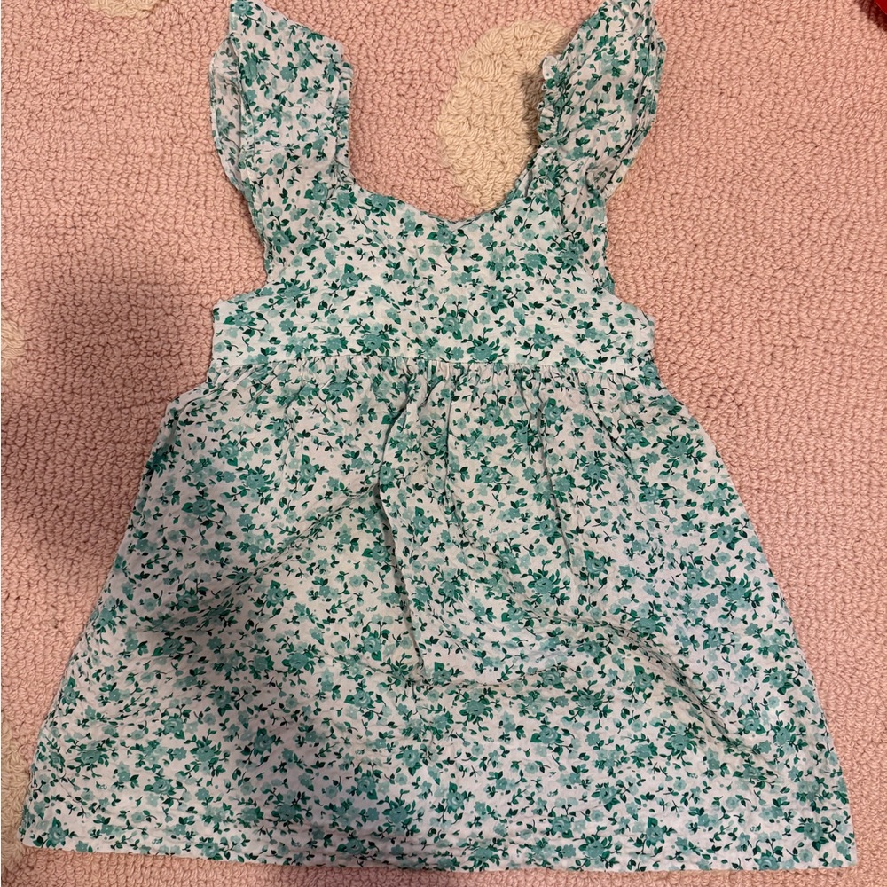 Zara Mint Green and White Floral Sundress